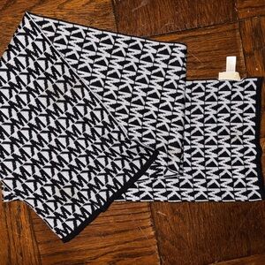 Michael Kors Black and White Scarf